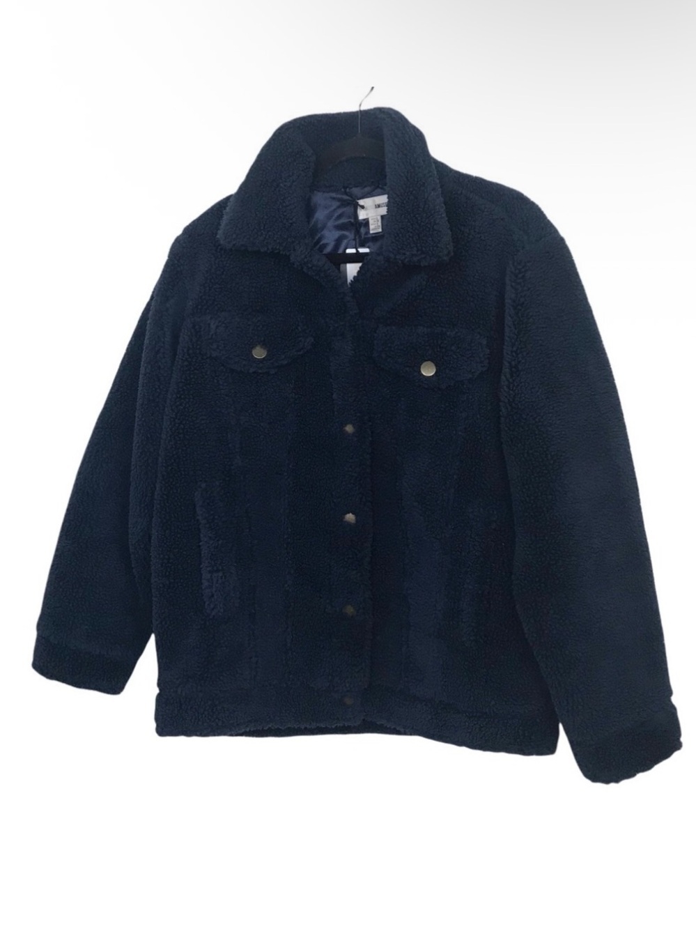 Amuse Society Navy Blue Shea Sherpa Jacket NWT Small